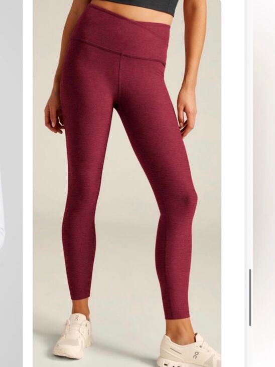 Beyond Yoga Pants - Beyond Yoga Spacedye Crossover High Waisted Midi Leggings Medium